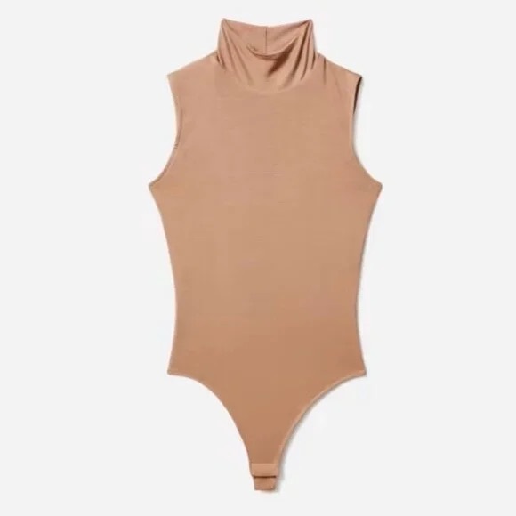 Everlane Luster Mock Neck Tank Bodysuit - Picture 2 of 8